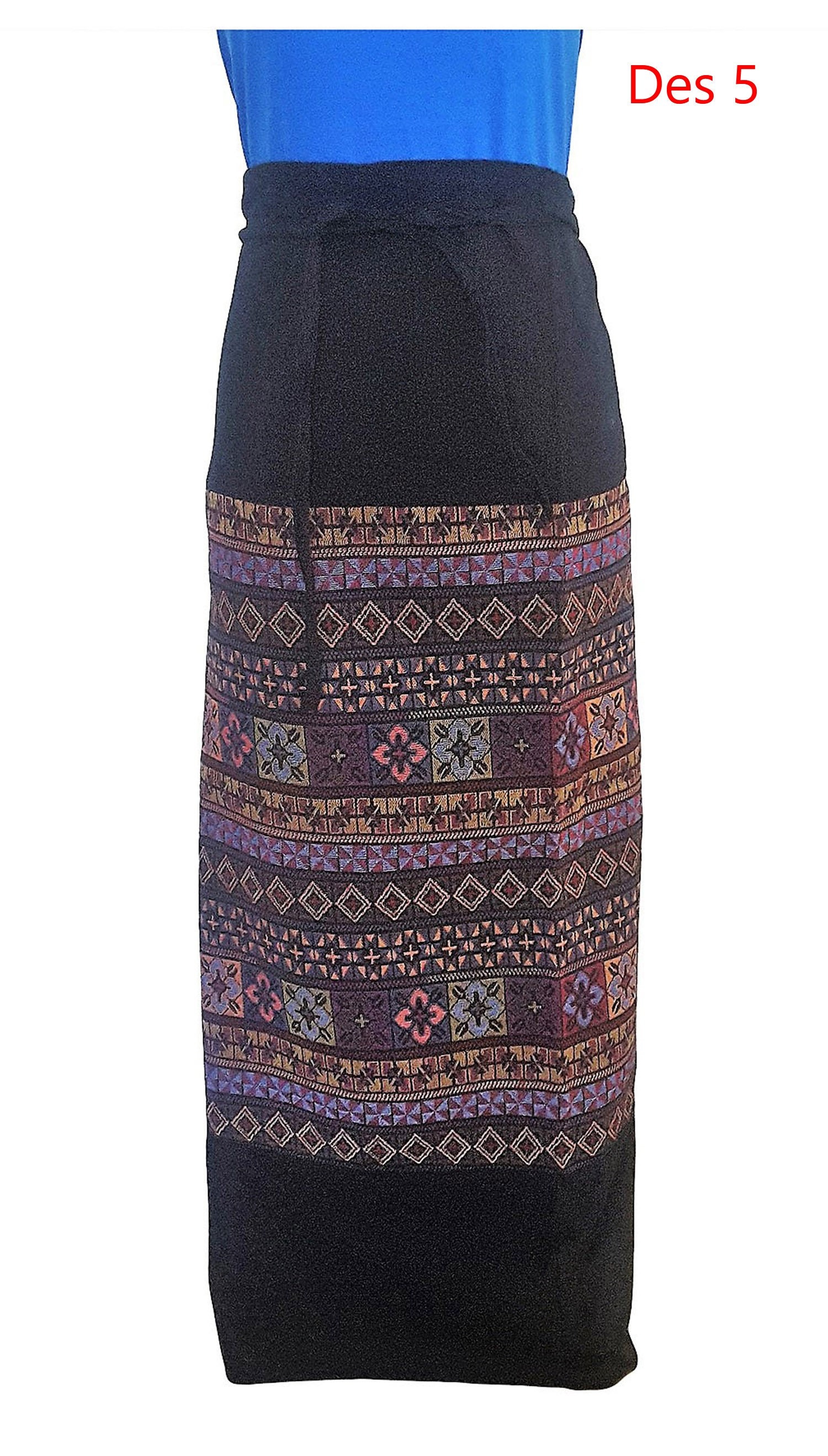 Traditional Thai Sarong Wrap Around Skirt Maxi Woven Cotton - Etsy
