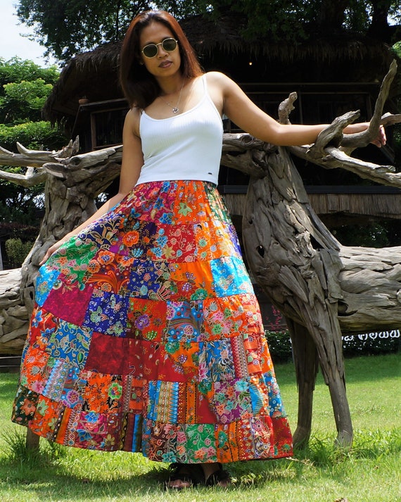 Bright 2025 bohemian skirts
