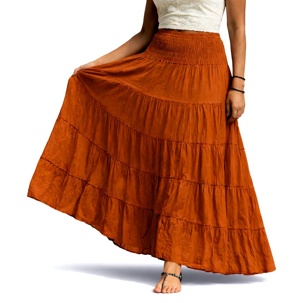 strapless open back dress Women's Plus Size Velma Cowl Neck Maxi Dress - Orange main image 0