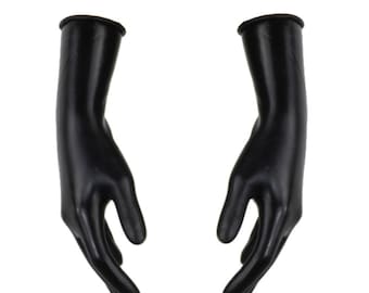 LatexDreamwear - 100% latex handschoenen kort 3D gedompeld 0,4 mm materiaaldikte met rolrand latex handschoenen art.nr. 511-05000200