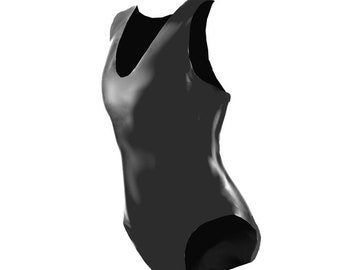 LatexDreamwear – 100% Latex  Body / Badeanzug schwarz in 0.3 mm - Art.Nr. 511-05025601