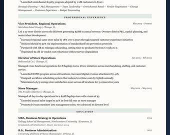 Businessplan Lebenslauf Vorlage | ATS Freundliche Unternehmens-MBA Wort Leinwand