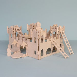 Enchanting Wooden toy Castle Playhouse - Sustainable, Easy-to-Assemble & Perfect for Hours of Imaginative Adventures!