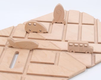 Adventure Vehicle Set No. 2: Explore, Play and Learn with Wooden Figures