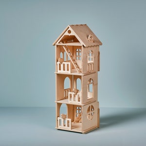 Magical Wooden Staircase Playhouse - Hanging & Standing, Perfect for Kids' Room Decoration