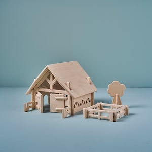 Ecological Wooden Toy Farm for Kids - Sturdy, Functional, and Easy to Assemble