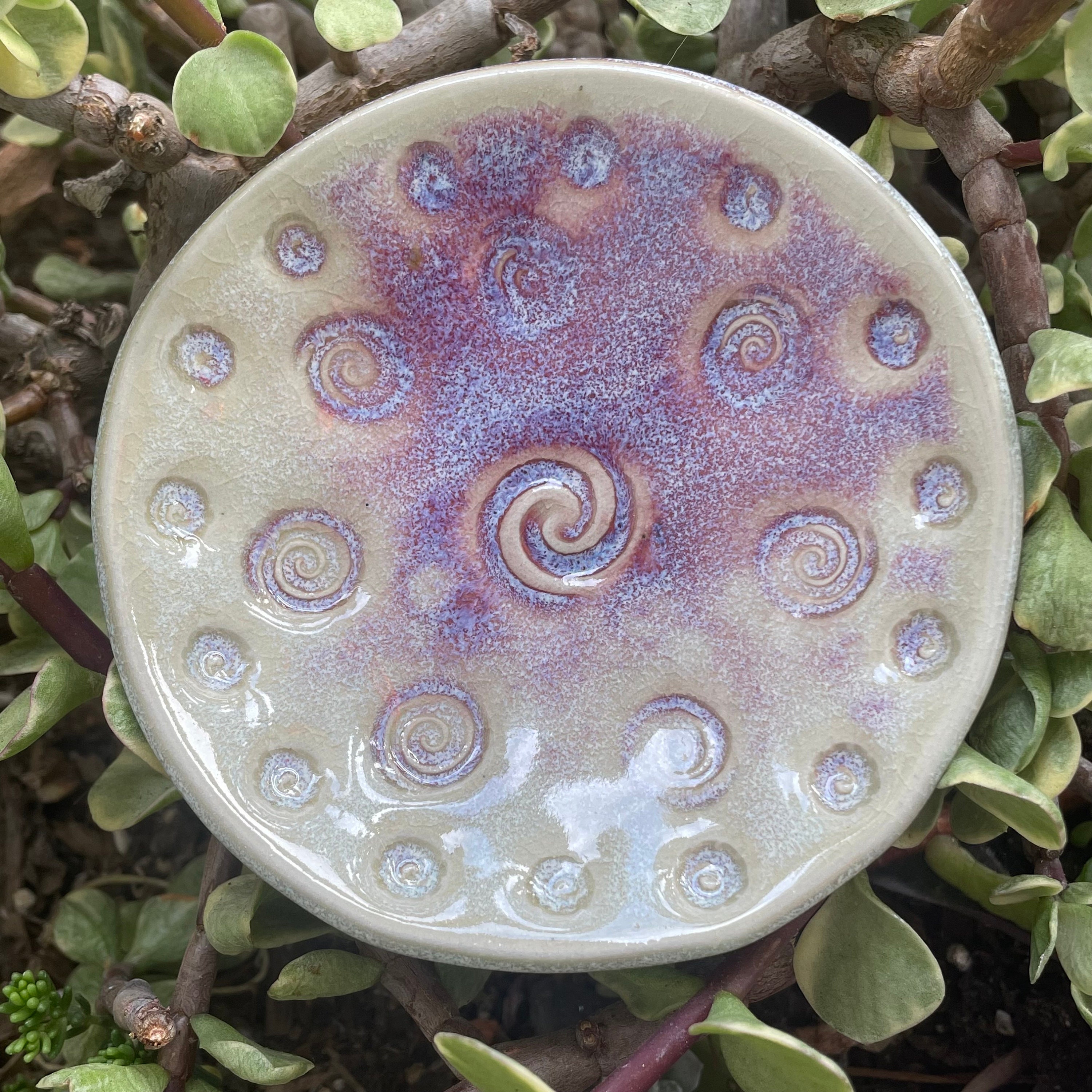 Ceramic Trinket Dish Swirl Etsy UK