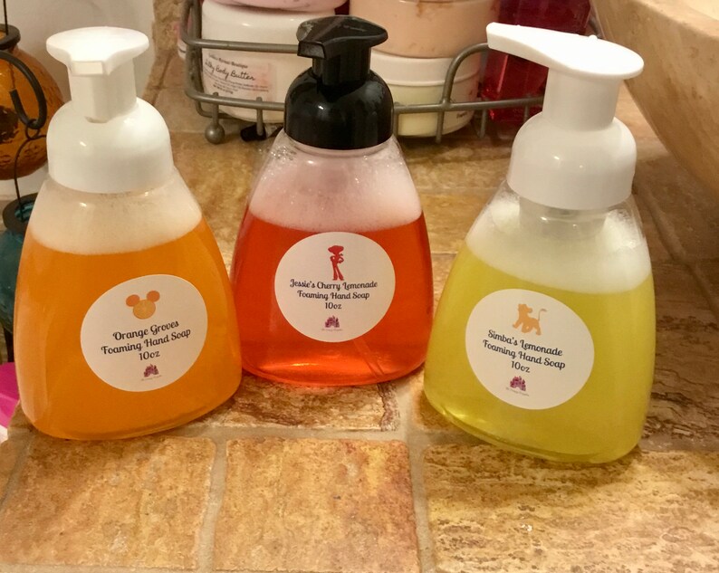 Disney Inspired Soap Disney Inspired Foaming Hand Soap Etsy