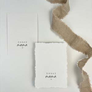 Postkarte "Danke Mama" als kleine Aufmerksamkeit für Mama, zum Muttertag