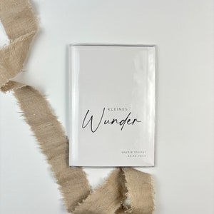Mutterpasshülle "kleines Wunder", personalisiert mit Namen & Datum, Geschenkidee zur Schwangerschaft