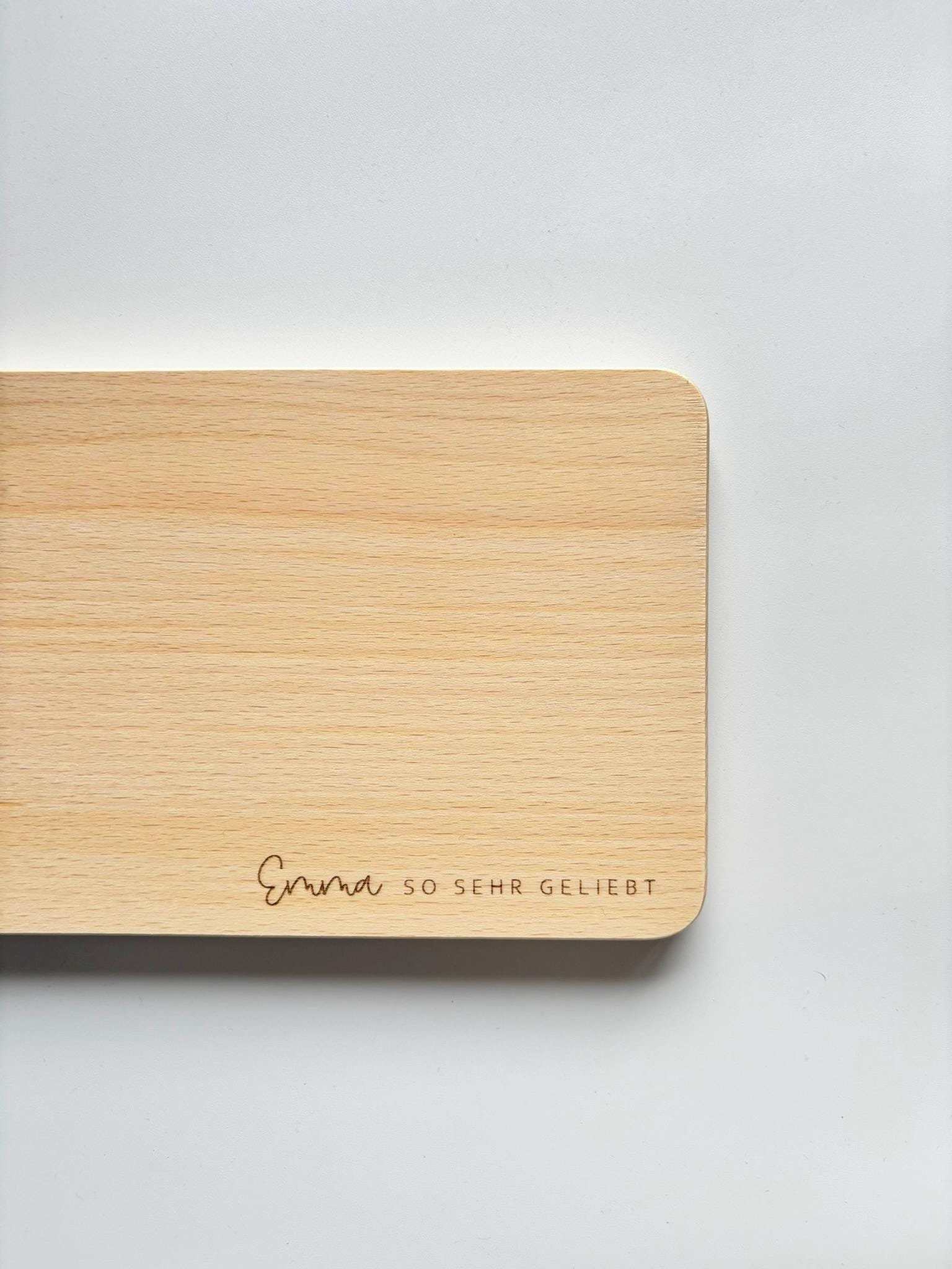 Breakfast board personalized with name, so much loved, children's cutting board