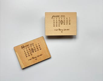 Magnet aus Holz "kleines Wunder" mit errechnetem Geburtstermin als Geschenkidee zur Geburt