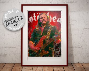 BUY 2 GET ANY 2 FREE LEMMY MOTORHEAD POSTER ART PHOTO PRINT A4 A3