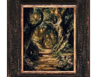 Verzauberter Waldweg Kunstdruck fürs Kinderzimmer