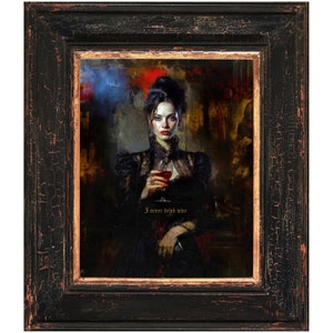 Vampire Queen Art Print: Gothic Home Decor Poster (Unframed)