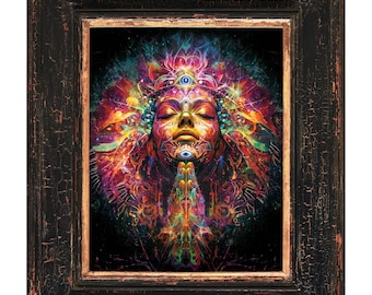Shaman Art Print: Spiritual Mysticism Poster