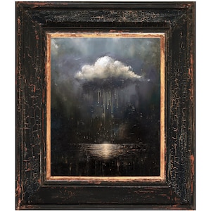 Dreamy Cloud Painting Print on Premium Semi-Glossy Paper - Wall Art Poster