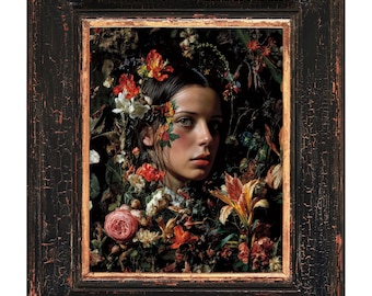 Poster Ophelia - Original Gothic Kunstdruck auf Semi-Glossy Papier | Dark Academia Dekor