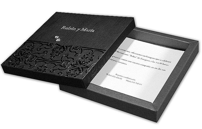 Invitation in a Box Boxed Invitation Elegant Invitation Etsy