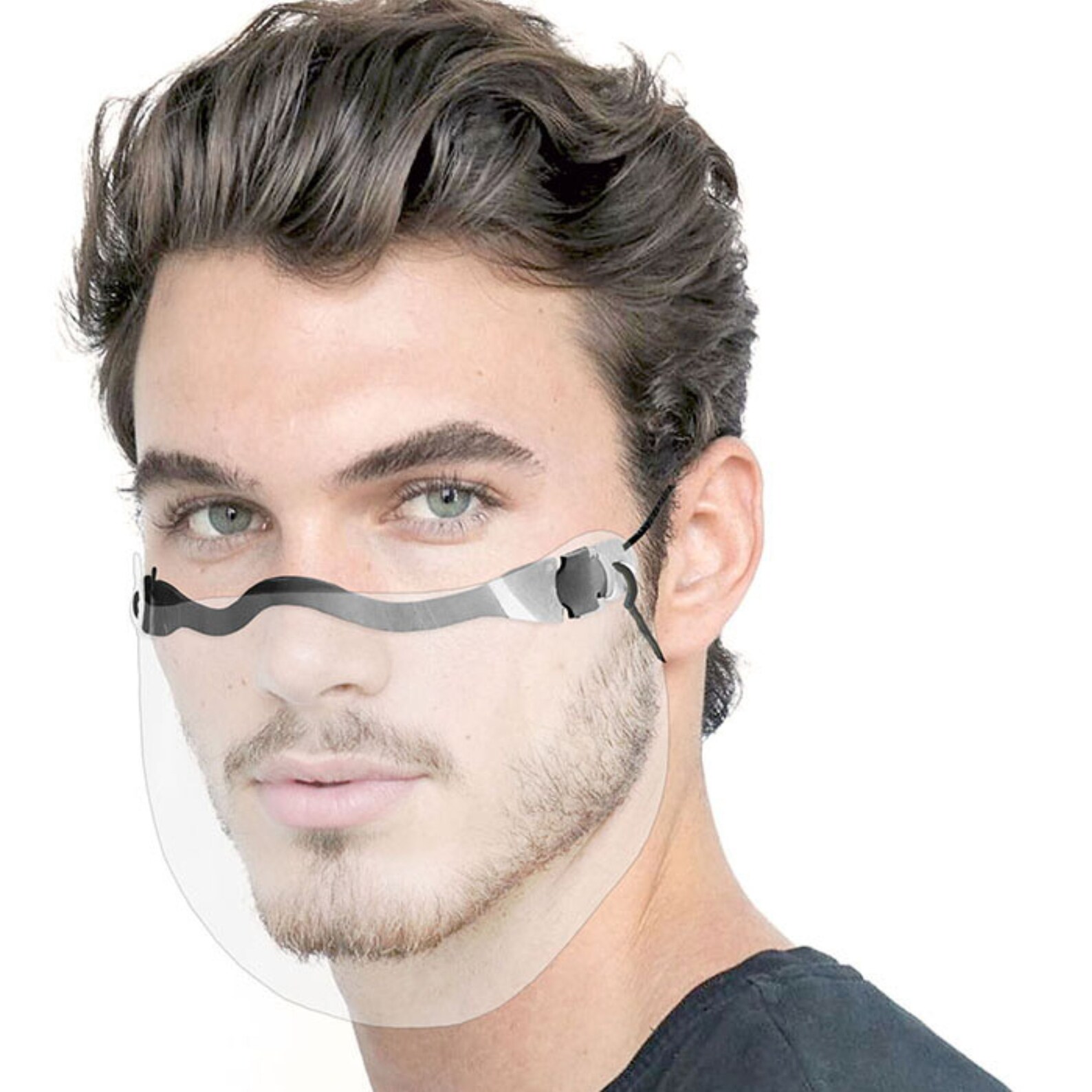 Transparent Face Mask Reusable Face Mask Mini Visor Half Etsy