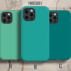 MagSafe Phone Case Teal Green Turquoise iPhone 15 Pro Case fit for iPhone 14 Pro Max, iPhone 13 case, iPhone 12 pro case