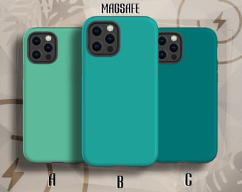 MagSafe Handyhülle Teal Green Turquoise iPhone 15 Pro Hülle passend für iPhone 14 Pro Max, iPhone 13 Hülle, iPhone 12 Pro Hülle