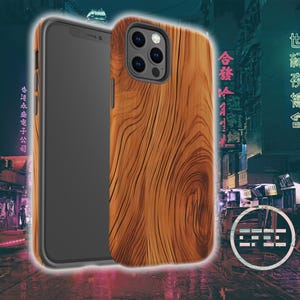 Oak Wood Phone Case, Wooden Pattern iPhone case for iPhone 16 Pro Max, iPhone 15 Pro, 14, 13, 12, 11, Samsung Galaxy S24 case, Pixel 9 case