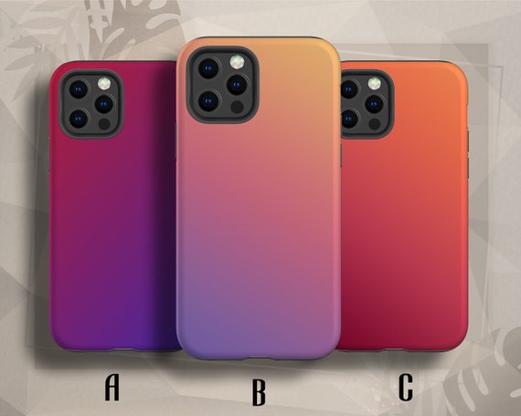 Ombre Phone Case Sunset Gradient iPhone 17 Pro fit for iPhone 16 Pro Max 15, 14, 13, 12, Samsung Galaxy S25 case, Google Pixel 10 case
