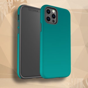 Teal Phone Case Turquoise Ombre iPhone 11 Case fit for iPhone 13 Pro Case 12 XS Max X 8 Plus 7 6 5 Samsung Galaxy S9 Google Pixel 3A XL