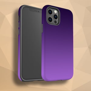 Custodia per iPhone XR "Sessanta sfumature di viola", custodia per telefono sfumata per iPhone 12 Pro, 11 Max, XS, X SE, 8, 7 Plus, Samsung Galaxy Note 20, Google Pixel 5