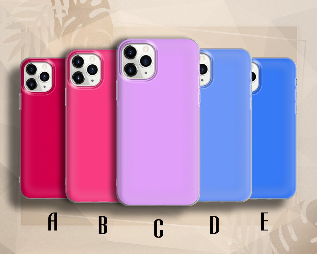 Neon Color Phone Case Solid Cover Fit for Iphone 13 Pro 12 Etsy
