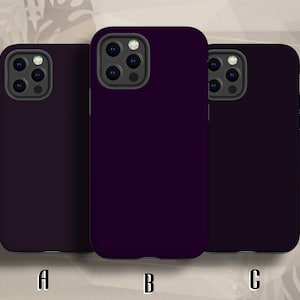 Dunkel Lila Handytasche iPhone 12 Hülle passend für iPhone 13 Pro Max 15 14 11 XR 8 Plus 7 Samsung Galaxy S24 Google Pixel 7