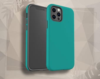 Funda para teléfono azul turquesa, funda verde azulado para iPhone 17 Pro, iPhone 16 Pro Max, 15, 14, 13, 12, Samsung Galaxy S25, funda para Pixel 10