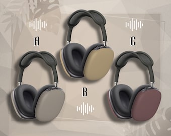 Taupe AirPods Max Case Gray Plaza Taos Rose AirPods Max Cover Ear Cup Protectors for Apple AirPod Max case AirPod Max cover
