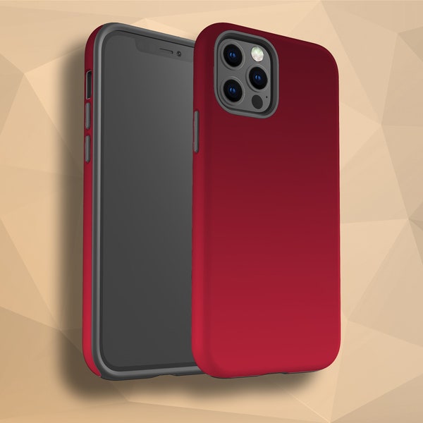 Sixty Shades Of Red iPhone X Case Ombre Phone Case for iPhone 11 Pro Case 12 Max XR XS SE 8 7 Plus 6S 5 Samsung Galaxy S8 Google Pixel 4A 5G