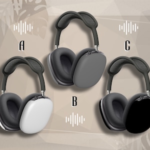 ホワイト グレー ブラック AirPods Max ケース モノトーン 無地 AirPods Max カバー イヤーカッププロテクター Apple AirPod Max ケース AirPod Max カバー用