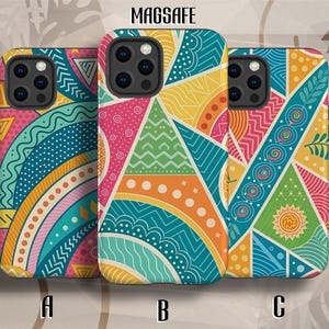 MagSafe Phone Case Modern Abstract iPhone Case for iPhone 17 Pro, iPhone 16 Pro Max, iPhone 15, 14, 13, 12 mini, wireless charging