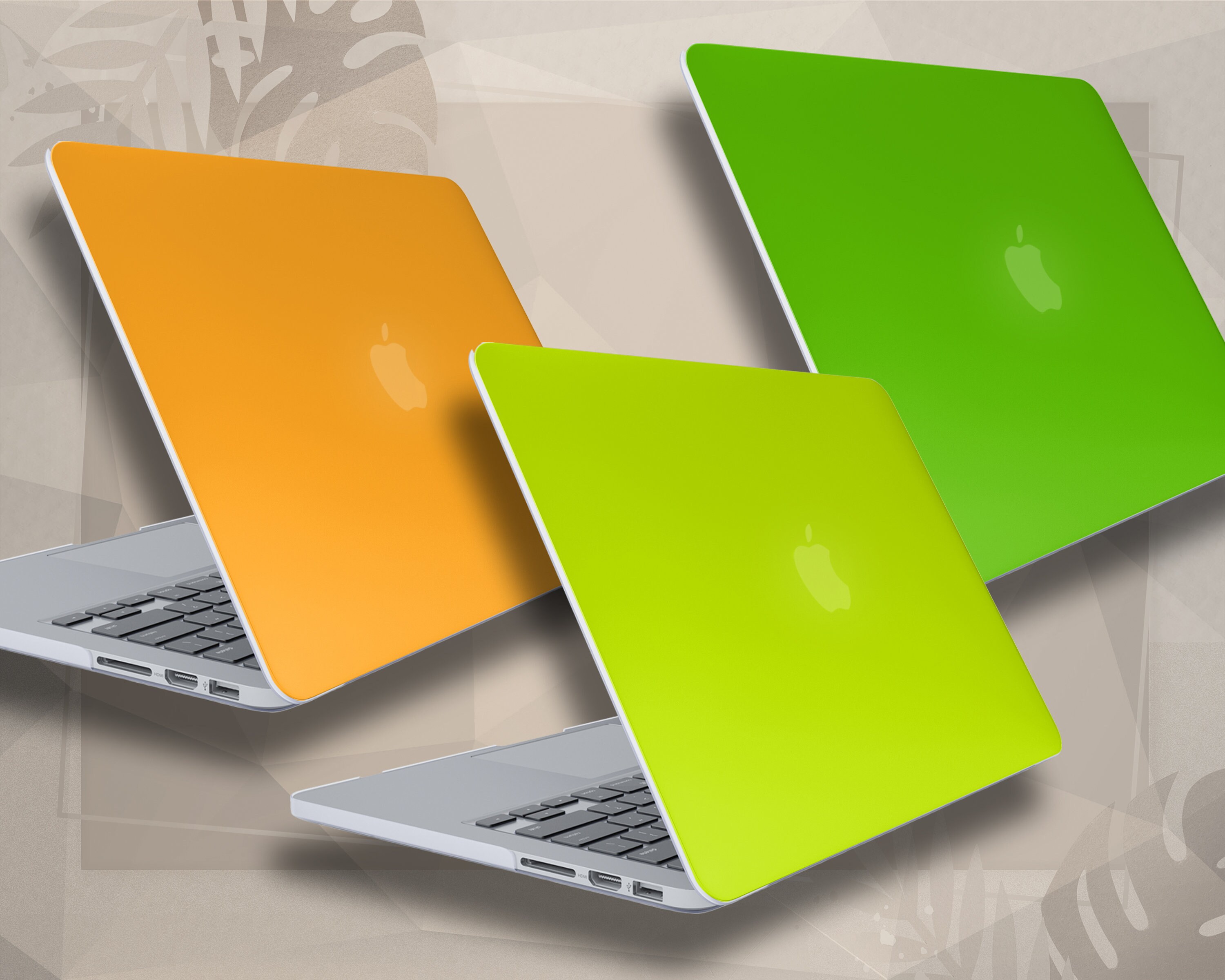Neon MacBook Air Case, Lime Green Orange MacBook Pro 13 case, Apple MacBook Case, MacBook Pro 2021 15”, MacBook Air 13” M3