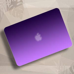 Dark Purple Ombre MacBook Air Case, Cute Violet Gradient MacBook Pro 13 case, Apple MacBook Case, MacBook Pro 2021 15”, MacBook Air 13” M3