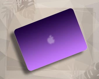 Dark Purple Ombre MacBook Air Case, Cute Violet Gradient MacBook Pro 13 case, Apple MacBook Case, MacBook Pro 2021 15”, MacBook Air 13” M3