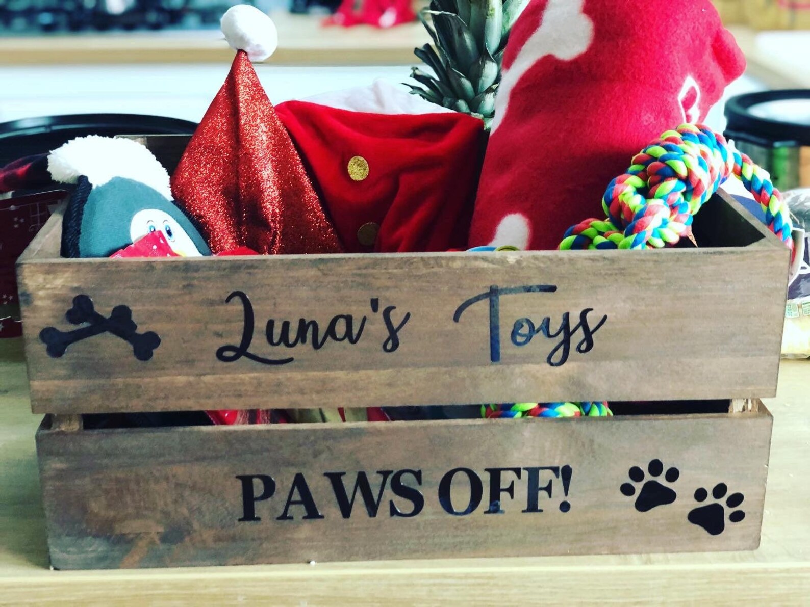 Personalised Pet Toy Box/ Dogs toy box/ Personalised Toy Etsy