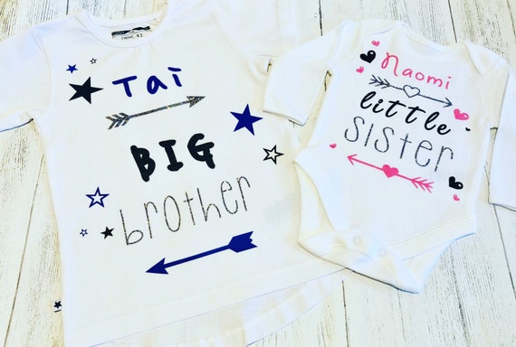 personalised big sister little sister outfits
