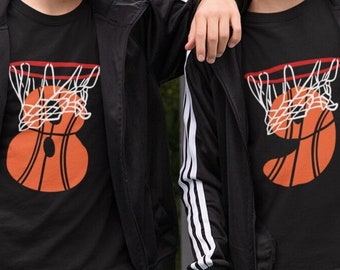 Plotter file bundle 8th/ 9th birthday basketball svg birthday shirt for basketball player