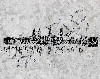 Plot file -Skyline Kassel- svg and dxf file