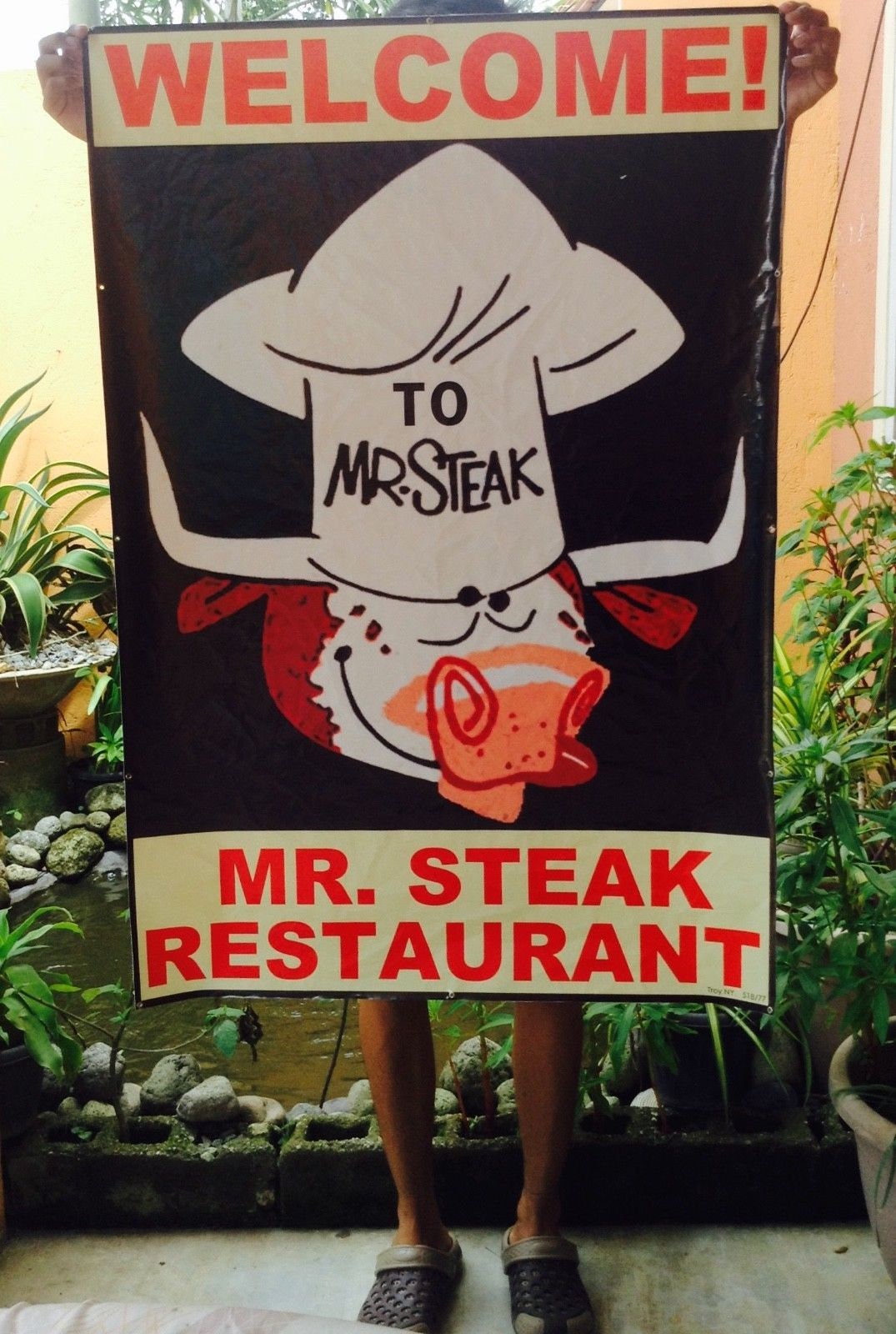 Vintage mr. steak restaurant cow sign vintage gas sign vintage Etsy
