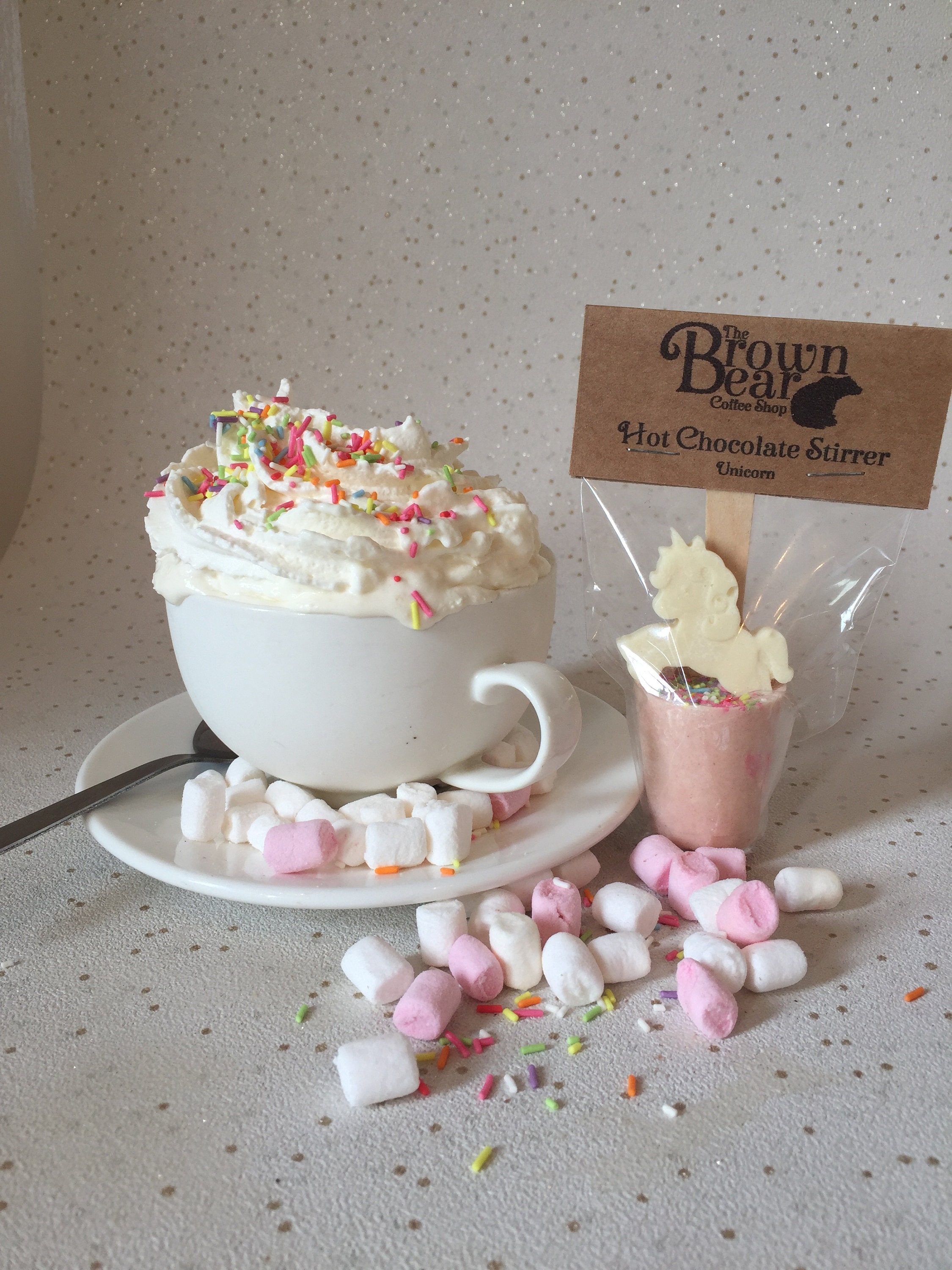 Hot chocolate stirrer - Unicorn