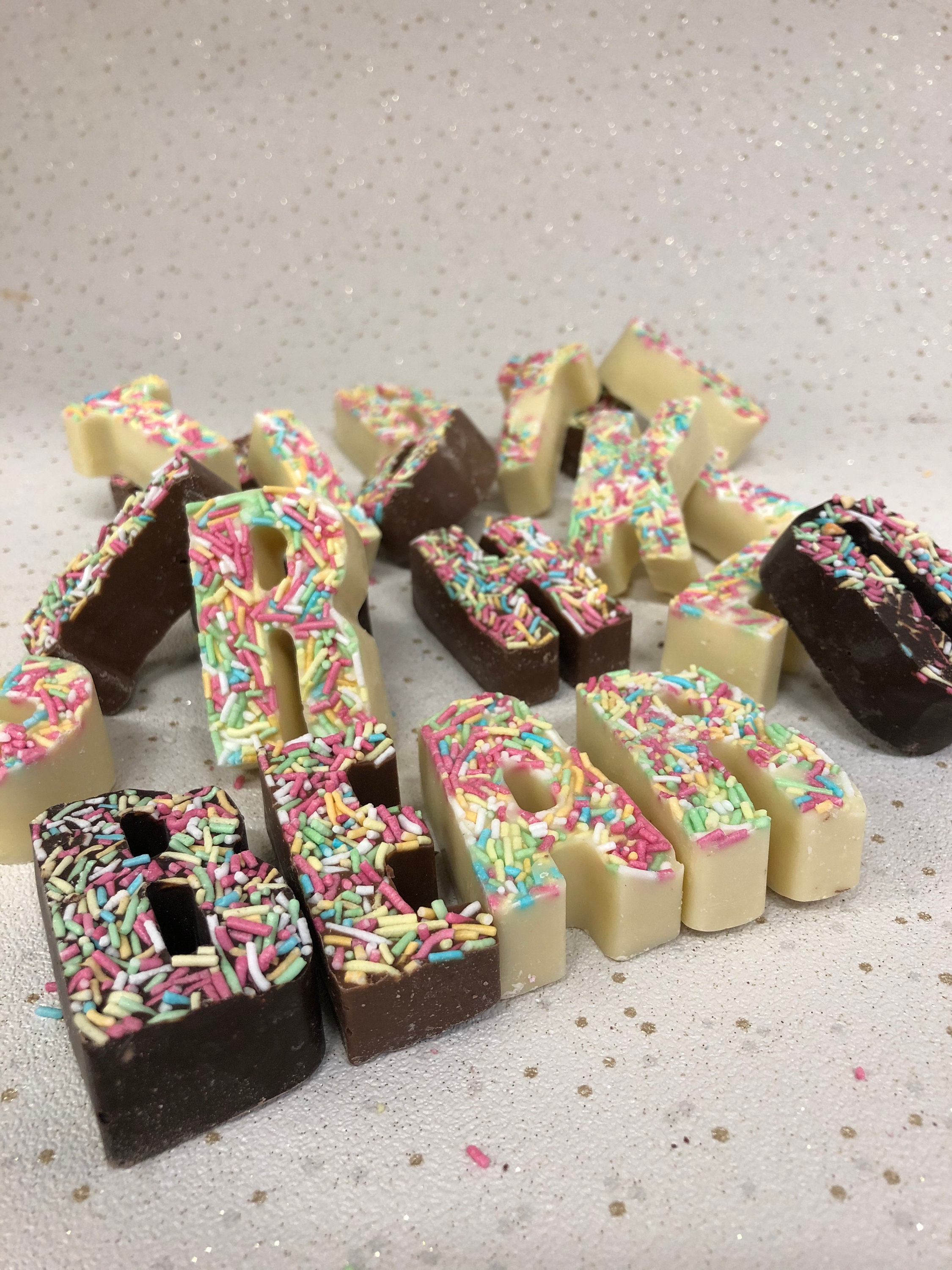 Chocolate Letters Etsy