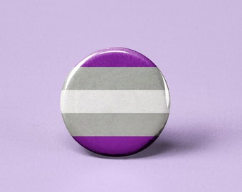 Greysexual Pride Flag Badge | Greysexual Pin Badge | Pride Accessories | Gifts Under 5