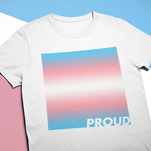 Transgender Pride Shirt | Trans Flag T Shirt | Transgender Clothing | Trans FTM | Trans MTF | Transgender Gift | Non Binary Pride