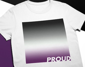 Ace Pride T-Shirt | Asexual Flag Gradient, LGBTQ+ Pride
